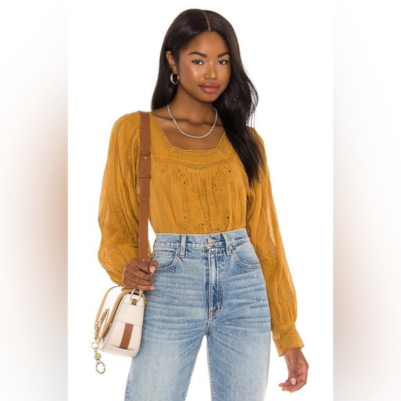 FREE PEOPLE Faraway fields top NWOT - Picture 1 of 8